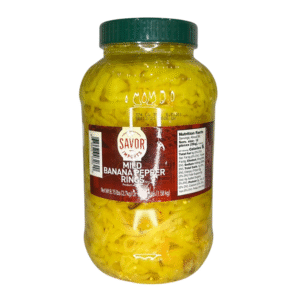 BANANA PEPPER (CHILE GUERO EN RODAJA) CAJA 1/4 DE 4 LT SAVOR